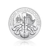 Silbermünze 1 Unze Wiener Philharmoniker 2022, incl. Münzkapsel, Neuware, Differenzbesteuert nach § 25a UstG