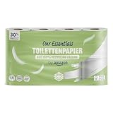by Amazon ECO Toilettenpapier, 3-lagig 100% Recycelt, 8 Rollen (8 Rollen, 1-er Pack) 200 Blätter pro Rolle, FSC-Zertifizier