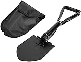 Große 47cm Multifunktions-Klappschaufel, Klappschaufel mit Aufbewahrungstasche, Campingschaufel zum Schaufeln/Graben/Schneiden/Hobeln/Sägen von Holz,Klappschau