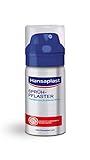Hansaplast Sprühpflaster (32,5 ml), transparentes Pflasterspray für unsichtbaren Schutz, wasserfestes und atmungsaktives Pflaster für kleine Schnitt- und Schürfwund