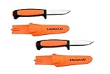 Doppelpack Messer Morakniv Basic Sauscharf Orange Drückjagd Messer Jäger Sondereditio