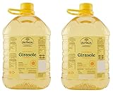 Olitalia Sonnenblumenöl 2x 5L Flasche / 10 Liter , Speiseöl Großgebinde, zum aufteilen innerhalb mehrerer Haushalte oder für Großverbraucher