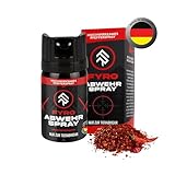 FYRO Pfefferspray zur Selbstverteidigung | KO Spray | Abwehrspray | Jet - Fog Sprühstrahl | 4 Meter Reichweite | Verteidigungsspray zur Tierabwehr | Hundeabwehr | 40 ml |