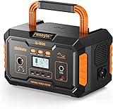 Tragbare Powerstation G500 , 519Wh Solargeneratoren Solar Generator mit MPPT-Steuerungssystem, Typ C-Anschluss Solargenerator, Kabelloses Laden für Notstrom akku Unterwegs Draußen Reise Camping