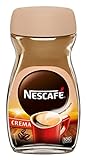 NESCAFÉ CLASSIC Crema, löslicher Bohnenkaffee aus mitteldunkel gerösteten Kaffeebohnen, kräftiger Instant-Kaffee mit samtiger Crema, koffeinhaltig, 1er Pack, 200g