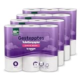 by Amazon Toilettenpapier, 3-lagig Gestepptes, Samtig Weich, 36 Rollen (9 Rollen, 4-er Pack), 200 Blätter pro Rolle, FSC-Zertifizier