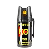 BALLISTOL 24450 Pfeffer-KO FOG 40ml Spray – Verteidigungsspray gegen Tiere – Abwehrspray – 4m Sprühw