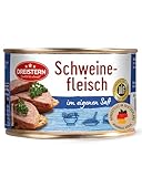 DREISTERN Schweinefleisch im eigenen Saft 400g I Mit Schweineschwarte I Herzhafte Spezialität in recyclebarer Goldlackdose I Lange Haltbarkeit dank natürlicher Konservierung I Hausmacher Qualitä