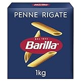 Barilla Pasta Klassische Penne Rigate n.73 aus hochwertigem Hartweizen immer al dente , (1 x 1 kg)
