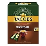 Jacobs löslicher Kaffee Espresso, 25 Instant Kaffee Sticks, 1 x 25 Geträ