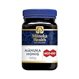 Manuka Health - Manuka Honig MGO 400+ , 100% Pur aus Neuseeland mit zertifiziertem Methylglyoxal Gehalt ,500g( 1er Pack)