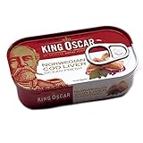 Ulan King Oskar Dorschleber aus Norwegen, 12er Pack Fisch Konserven (12 x 121g)