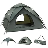 Camping Zelte, Familie Zelte Kuppelzelte Wasserdicht Sonnenschutz Backpacking Wurfzelte Schnell Set-up für Camping Wandern Outdoor Aktivitäten 3 bis 4 Perso