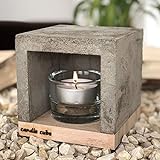 Candle Cube© Kleiner Teelicht Tisch-Kamin Ofen Stövchen Kerzen-Heizung Teelichtofen Heizwür