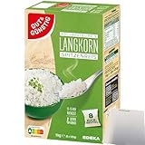 Edeka Langkorn-Spitzenreis locker und körnig im Kochbeutel 8 Beutel (1kg Packung) + usy Bloc