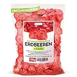 GEFRIERGETROCKNETE ERDBEEREN, 100g Früchte in Scheiben, 100% Trockenfrüchte - natürlich und ohne Zusatz von Zucker oder Zusatzstoffen, Höchste Qualität von Detox Organic