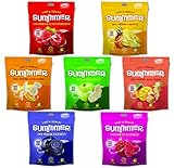 Gefriergetrocknete knusprige Fruchtmischung - 12 Snackpackungen (9x11g 2x13g 1x20g) - Erdbeeren | Himbeeren | Äpfel | Ananas | Mango | Bananen |Heidelbeeren-| Snack ohne Zuckerzusatz