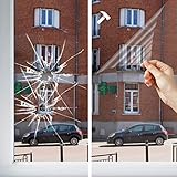 DIMEXACT Sicherheitsfolie Einbruch-, Splitter- und Graffitischutz für Fenster, Farblos - 120 My, Breite 1,52 m, Ro