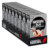 NESCAFÉ 2-in-1 Sticks, löslicher Bohnenkaffee mit Creamer, Instant-Kaffee aus erlesenen Kaffeebohnen, koffeinhaltig, 8er Pack (à 10 x 8g)