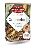 DREISTERN Schmorkohl 400g I Mit Kartoffeln & Schweinehack I Herzhaftes Fertiggericht in recyclebarer Konservendose I Lange Haltbarkeit dank natürlicher Konservierung I Hausmacher Qualitä
