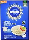 Davert Basmati-Reis im Kochbeutel, 6er Pack (6 x 250 g) - Bio