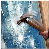 Fenster Splitterschutz Folie, Glasschutzfolie, Sicherheitsfolie, Splitterschutzfolie für Wohnzimmer, Büros, Küchen, Schlafzimmer (2MIL, 30inX16.4ft)