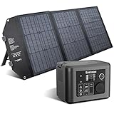 Enginstar Powerstation mit Solarpanel, 296Wh Powerbank mit 60W Solarpanel(Separater Versand), Solargenarator mit 350W Steckdose mobile Stromversorgung für Outdoor Camping als Notstromaggreg