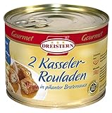 DREISTERN 2 Gourmet Kasselerrouladen 12er-Pack (12 x 500 g)I leckere Rouladen in der praktischen recycelbaren Konserve I handgewickelt - Qualität die schmec
