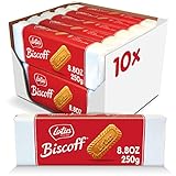 Lotus Biscoff Karamellgebäck 10x 250g mit besten Zutaten ohne Farbstoffe vegan, Kaffee, 2500 gramm, (Pack of 10)