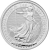 Generisch Britannia 1 Unze Silbermünze 2025, 999.9 Feinsilber 31,1g in Münzkaps