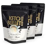 Keto Bullet Instant Kaffee Pulver | Low Carb löslicher Kaffe mit MCT Öl & Bio-Kokosnuss-Extrakt zum schnellen Abnehmen | Natürlicher Weight Loss Coffee perfekt für Paleo & Ketogene Ernährung 3Pac