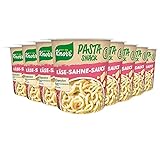 Knorr Pasta Snack Käse-Sahne-Sauce leckere Instant Nudeln ohne geschmacksverstärkende Zusatzstoffe 8 x 71 g