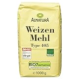 Alnatura Bio Weizenmehl, Type 405, 6er Pack (6 x 1 kg)