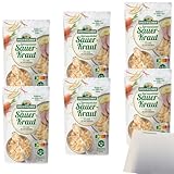 Spreewaldhof Spreewälder Sauerkraut Fix und fertig mit Karottenstreifen 6er Pack (6x400g Packung) + usy Bloc