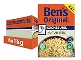 Ben's Original Natur Reis, 10-Minuten Kochbeutel, 6 Packungen (6 x 1kg)